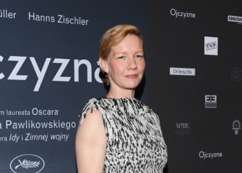 Sandra Huller na premierze filmu "Ojczyzna" w Warszawie